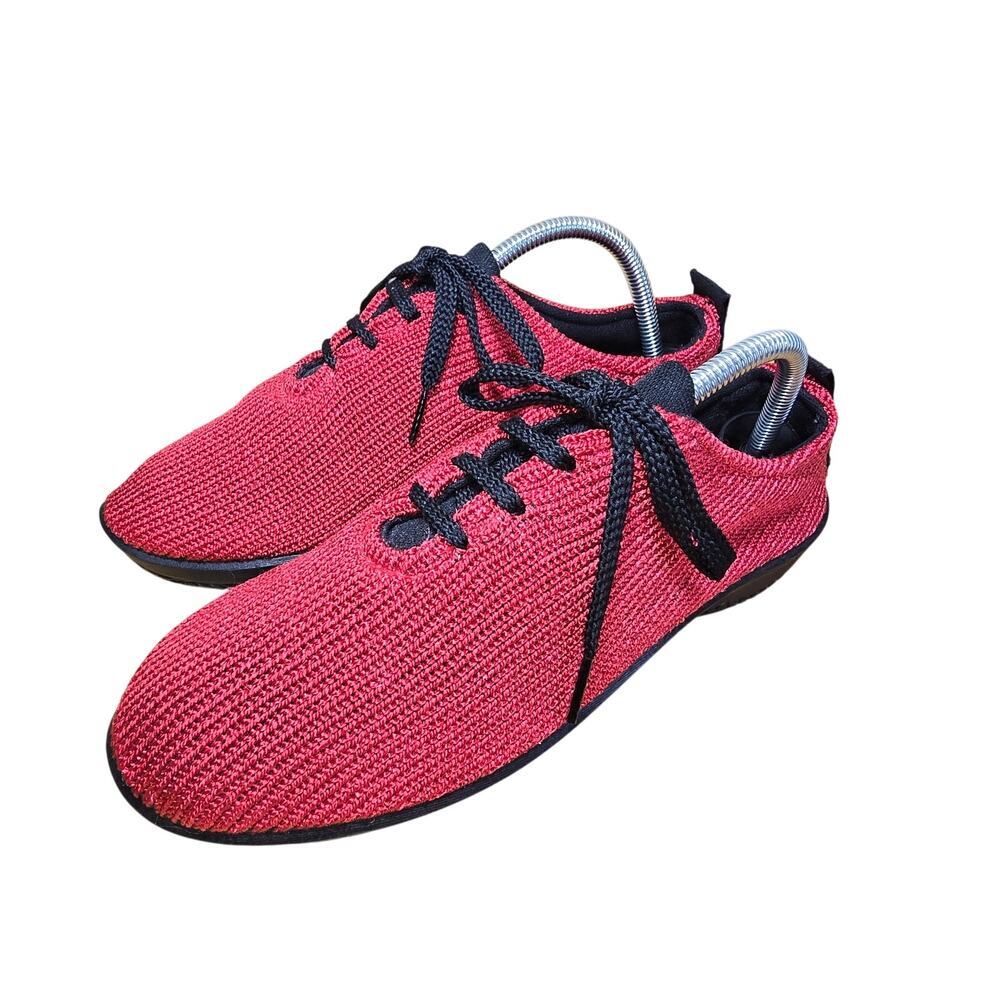 Arcopedico Knit Red Black Healthy Footwear Eu 41 Womens 9.5-10 Mens 8 Portugal - Picture 2 of 8